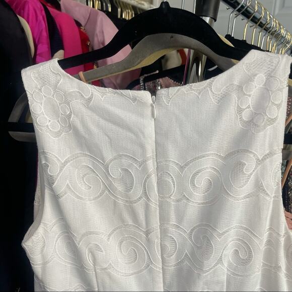 0238 ELIZA J White Sheath Lace Dress - Picture 3 of 10